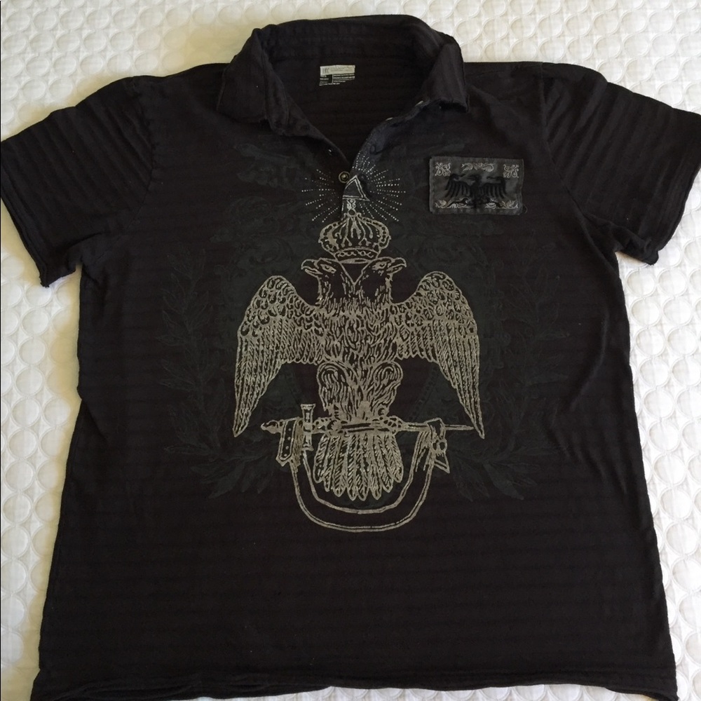 INC RARE PRINTED/EMBROIDERED SHIRT. GREAT SHAPE!